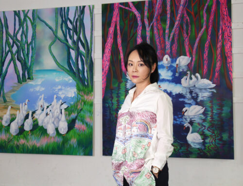 Ost-West-Fusion: Hanji-Papier und AcrylfarbeDie Künstlerin SEO im Porträt